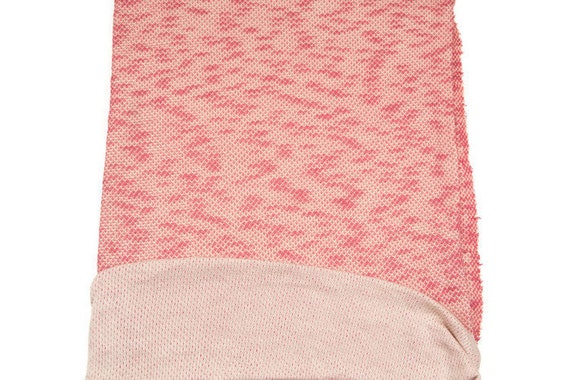 Pink Sweater Knit Fabric: Reversible Heathered Rayon Blend (1 Yard