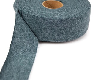 Heather Dark Teal Sweater Knit Bias Tape 1-5/8 inches width x 28 yards
