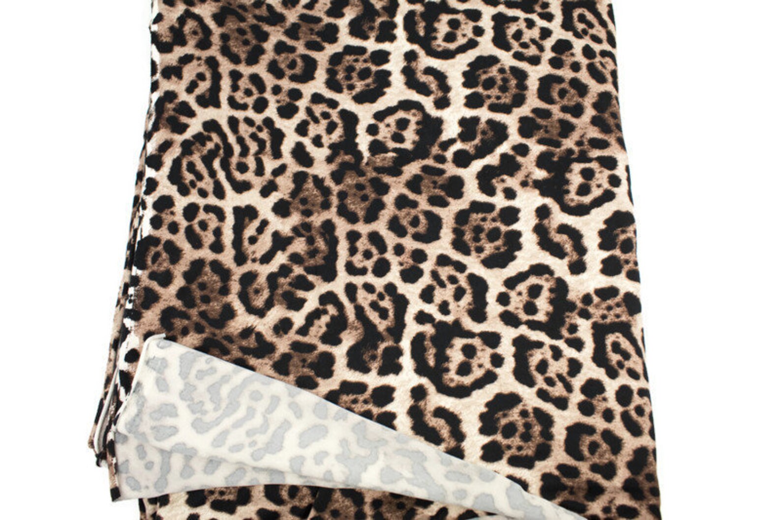 Leopard Print Brushed Polyester Knit Fabric 3 Yards PDK00658 - Etsy