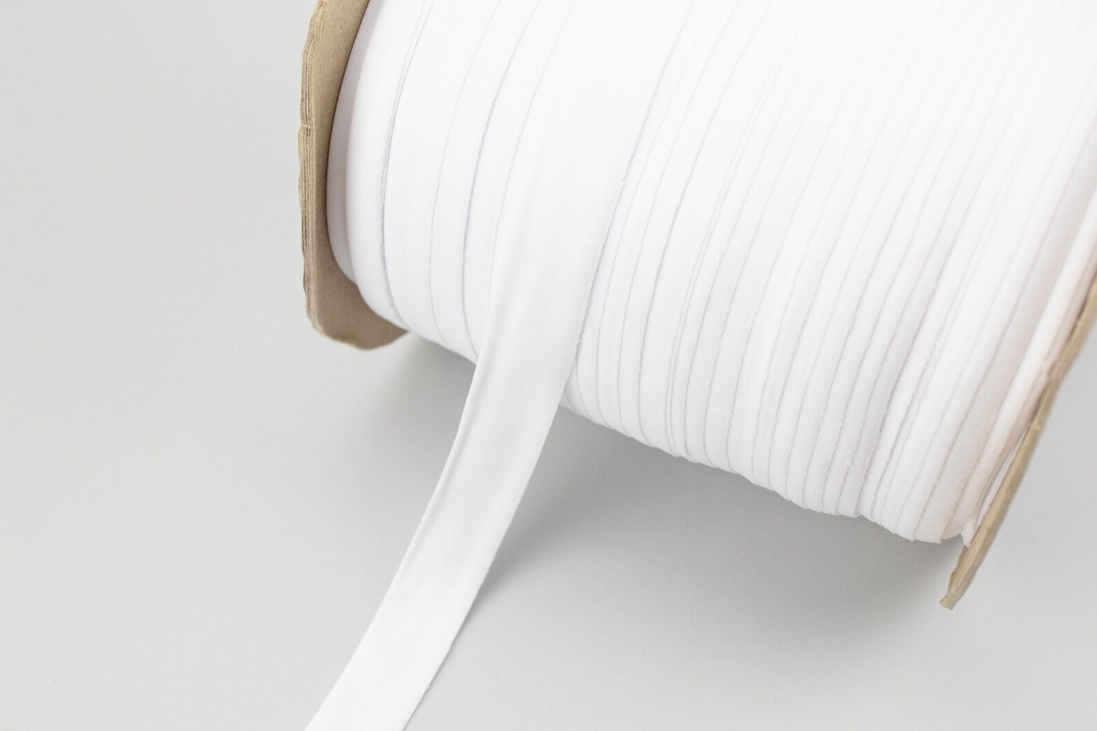 White Tricot Knit Fabric Single Fold Binding Trim Binding Tape Etsy