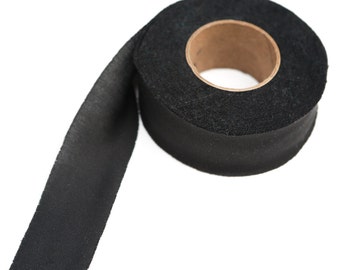 Black Bias Tape Tricot Knit Lining Binding Tape 1.25 inches wide x 35 yards