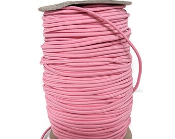 Pink Tubular Elastic Trim Cord Elastic Trim 10 yards