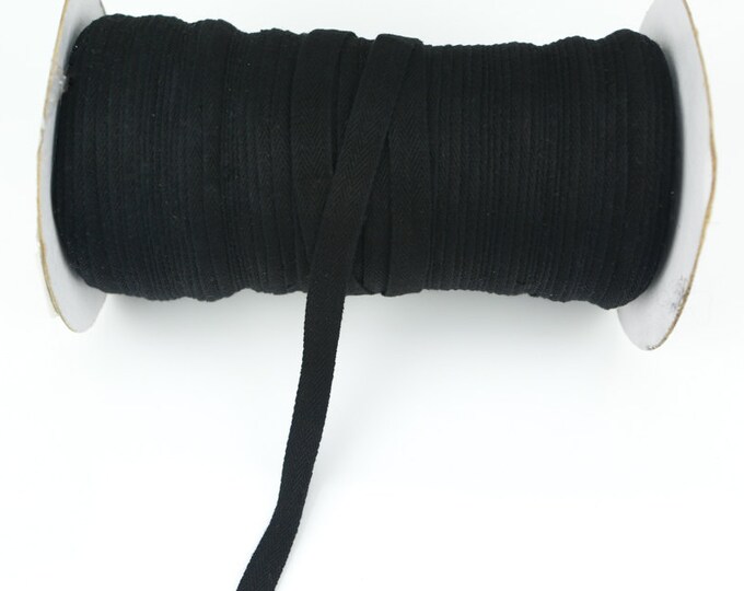Black Cotton Twill Tape Trim 1/2 Inch 10 Yards ATN00092 Etsy
