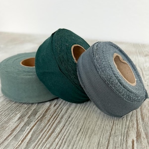 Green Knit Jersey Bias Tape Bundle Pack of 2 Binding Tape Bias Trim Knit Bias Tape 34 yards BST00352