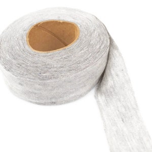 Light Heather Gray Knit Jersey Bias Tape 1-1/8 inches width x 14 yards