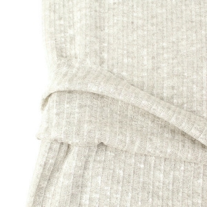 Heather Light Warm Gray Rib Sweater Knit Fabric by the yard