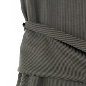 Olive Rib Knit Jersey Fabric: Buttery Soft Cupro Spandex Blend