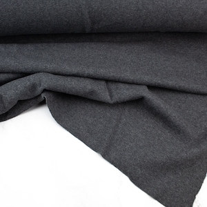Heather Dark Gray Rib Knit Medium Weight for Ribbing and Cuffs by the yard ATK00533R