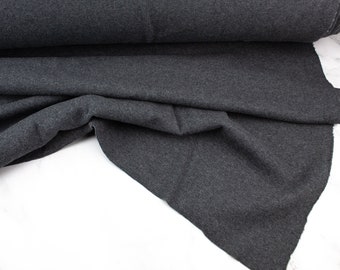 Heather Dark Gray Rib Knit Medium Weight for Ribbing and Cuffs by the yard ATK00533R