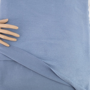 Blue Brushed Fleece Like Sweater Knit Fabric Remnant  Sweater Fabric 4 yards OSK01170