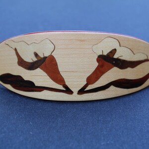 Barrette French Hair Clip Luxury Maple 2 Women Fashion