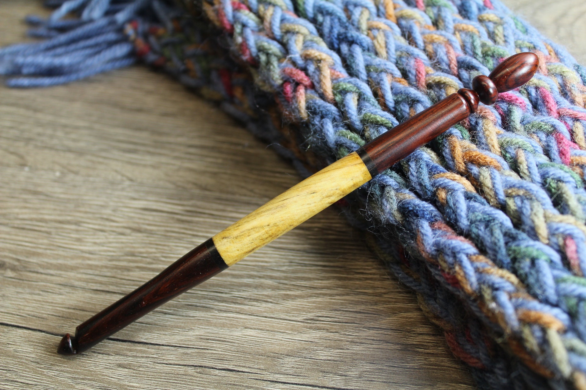 Jumbo Wood Crochet Hooks, 30mm, 25mm, 20mm, 15mm, Large Crochet