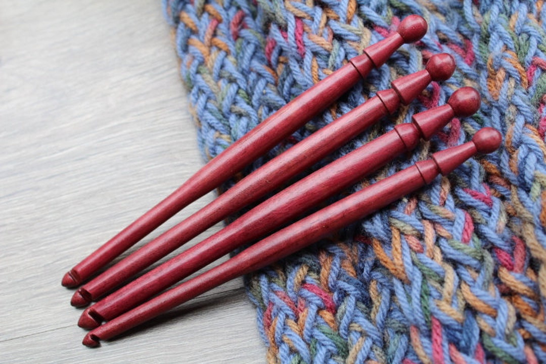 Size H Crochet hook, Bocote Wood Crochet hook, Handmade Crochet