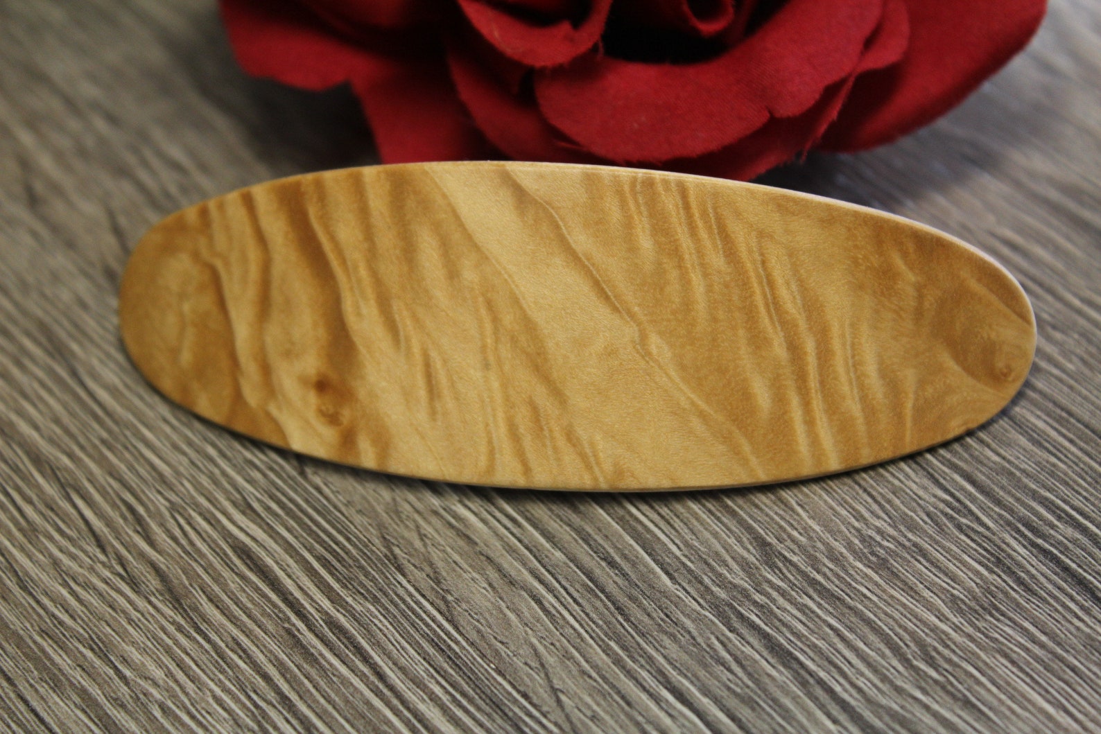 Maple Wood Barrette Hair Clip Hair Barrette Large Clip Etsy