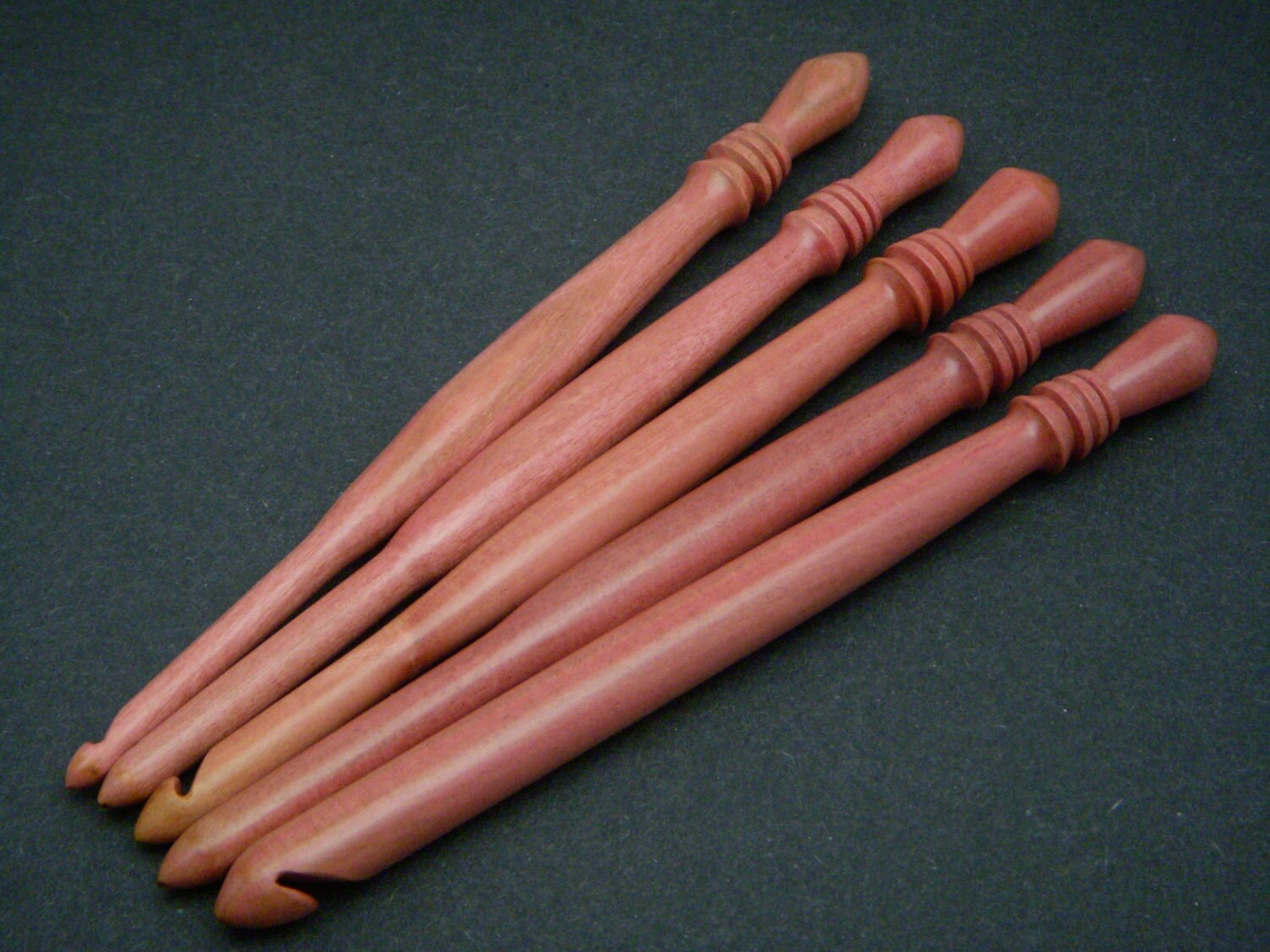 Wood Crochet Hook Set Handmade Crochet Hook Set Hand Turned Etsy