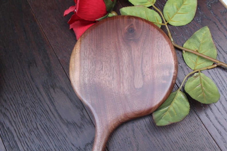 Mirror Large Hand Mirror Wall Mirror Make up Mirror Wooden Etsy