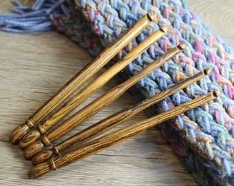 Size P-N-K-J-I Crochet Hook, Crochet hook set , Handmade set of Crochet hook