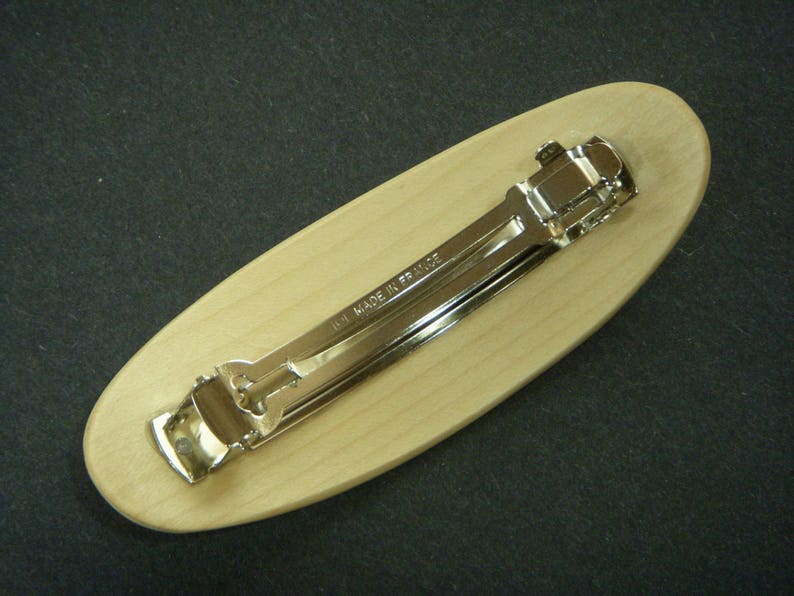 Maple Wood Barrette Hair Clip Hair Barrette Large Clip Etsy