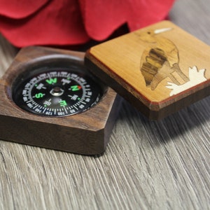 Compass, Boxed compass Box, Personalized Compass, Baptism Gift, Graduation gift Hiking Hunting Father's day Gift Husband scout Crane image 3