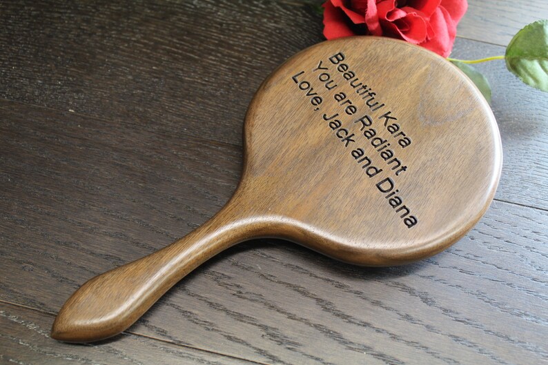 Mirror Large Hand Mirror Wall Mirror Make up Mirror Wooden Etsy