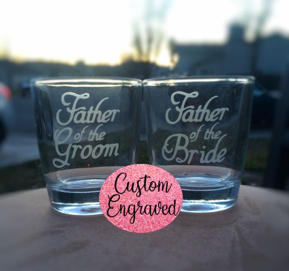 father of the bride whiskey glass