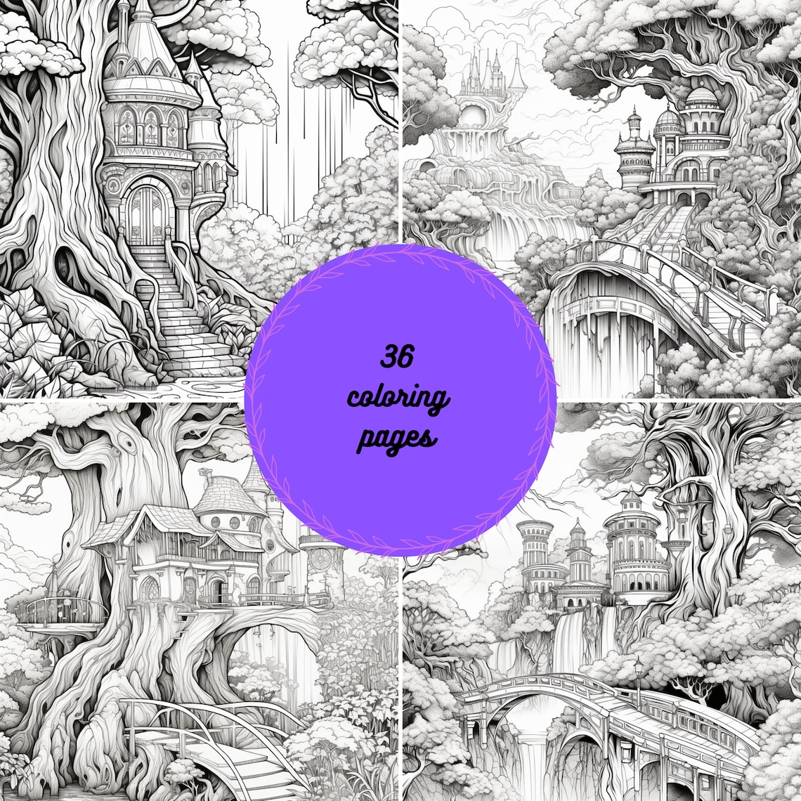 Printable Coloring Page - Instant PDF Download - Adult Coloring Pages ...