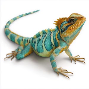 Paquete de imágenes prediseñadas de lagartos coloridos: ilustraciones vibrantes de reptiles para proyectos de bricolaje