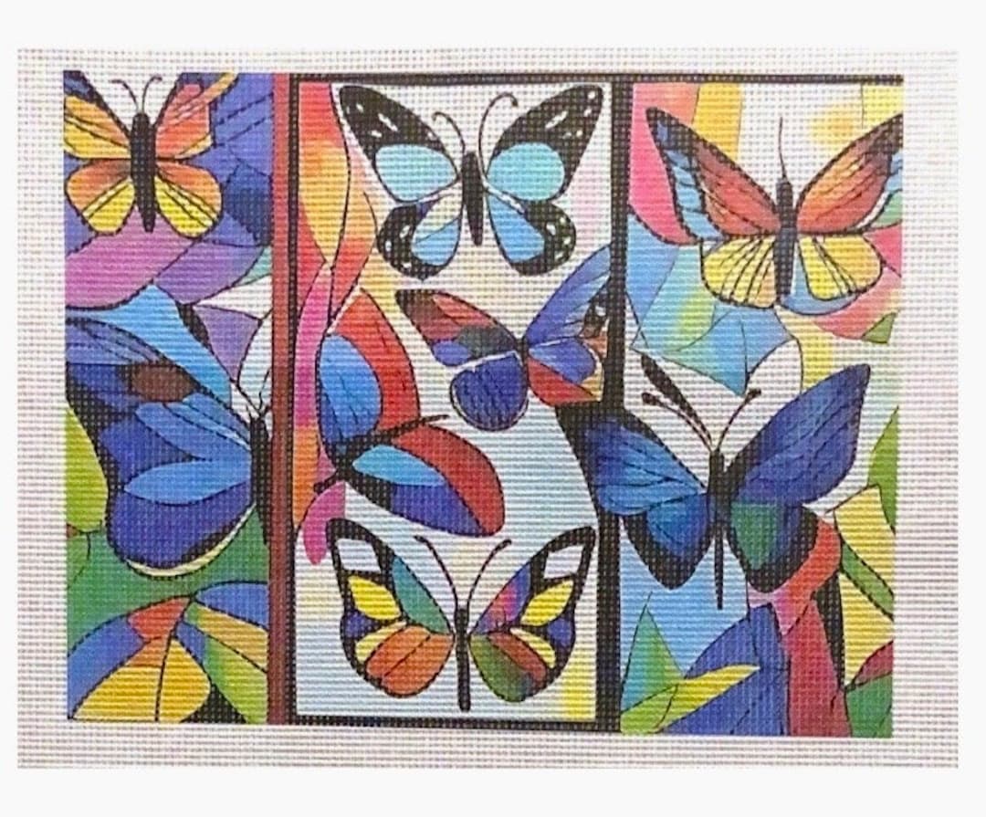 Needlepoint Canvas "butterflies Collection“ **no Threads** - Etsy