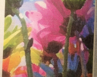 Needlepoint canvas &quot;Floral Tapestry&quot; **No Threads**
