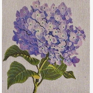 Needlepoint canvas “A Hydrangea Branch” **No Threads**