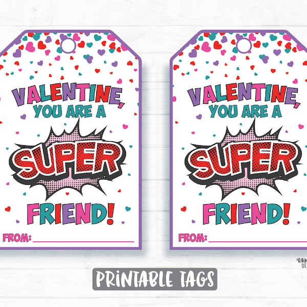 Printable Super Hero Valentine Candy Bar