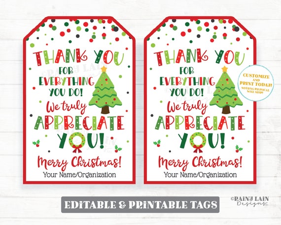 DIGITAL FILE - Printable Christmas Gift Fill in the Blank Name Tags (DIY)  set of 8 | Christmas Gift Tags | Holiday Gift Tag | Blank Tags