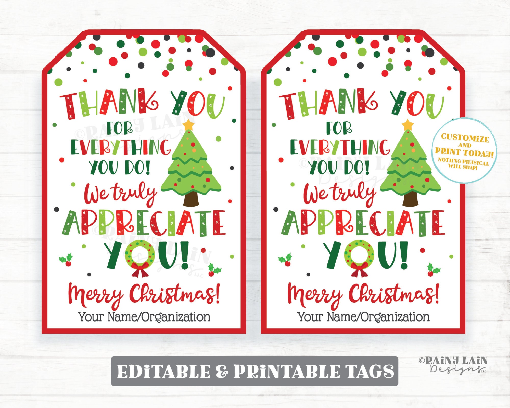 Black Gift Wrapping, Gift Tags, and a Christmas Card - Christmas Magazine