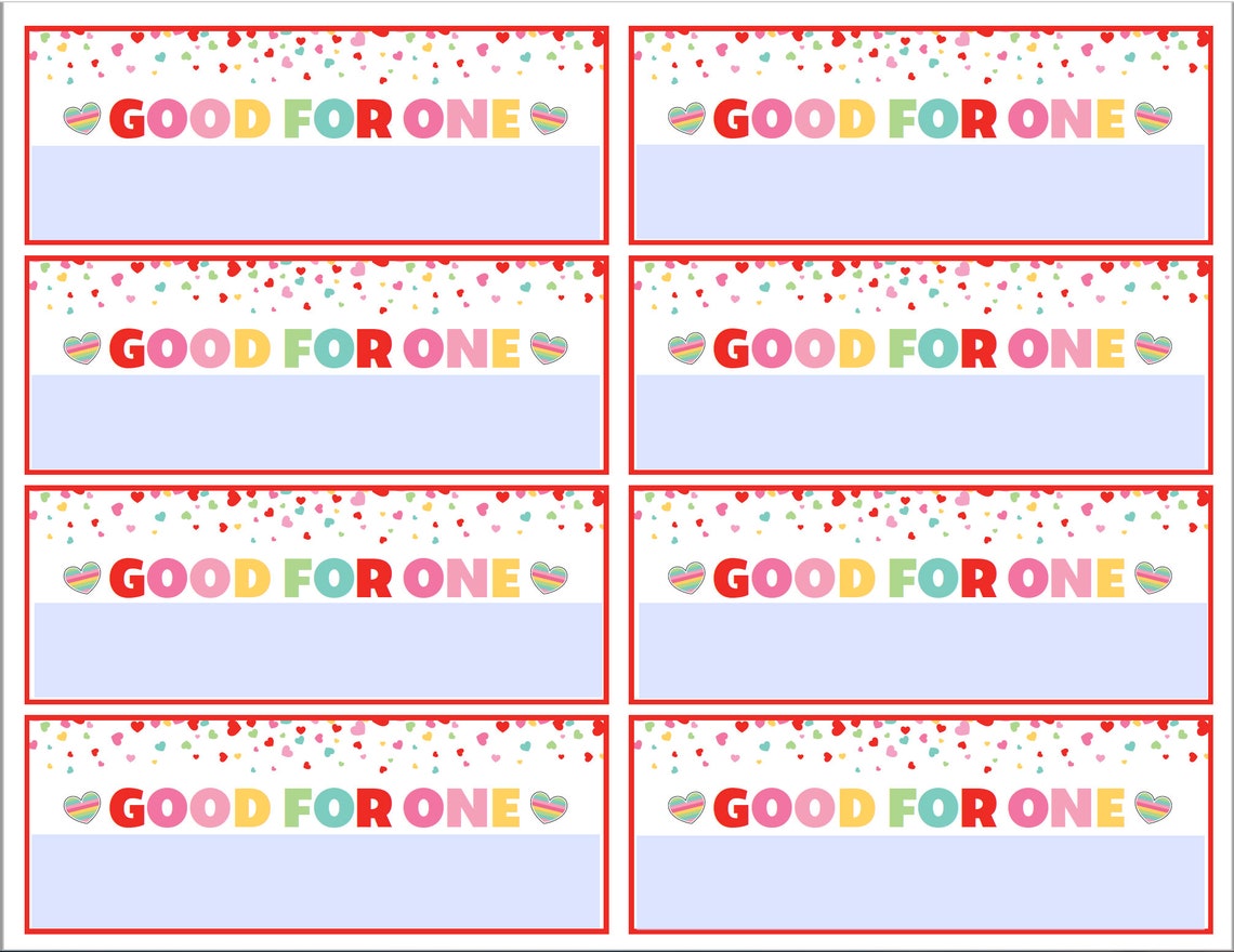 Valentine's Day Coupon Book Printable Valentine Coupons | Etsy