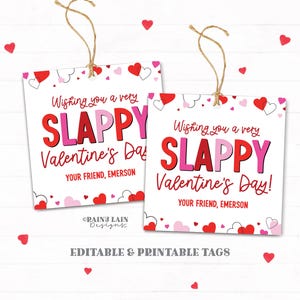 Slap Bracelet Valentine, Slappy Valentine&#39;s Day Tag, Non-Candy Valentine