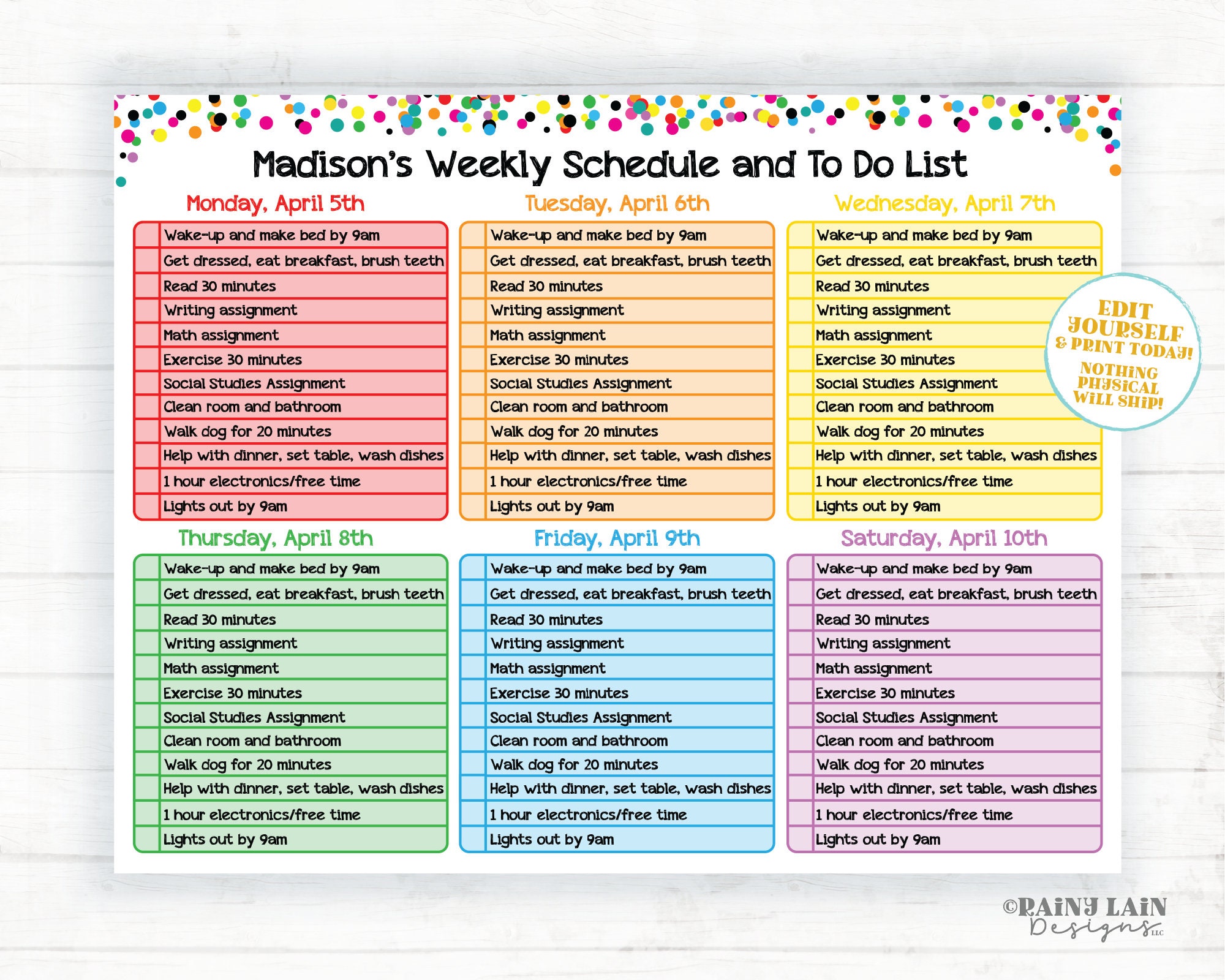 weekly-school-schedule-template-editable-home-school-schedule-daily-checklist-task-list-printable-schedule-weekly-homeschool-planner-etsy