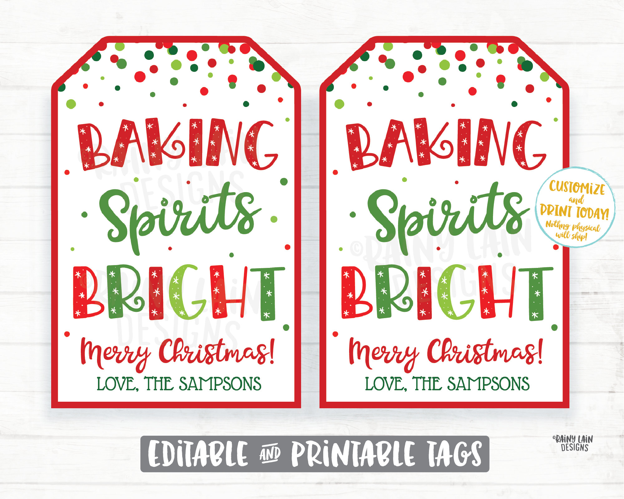 Baking Spirits Bright: Easy Gifts with FREE Printables - Crisp Collective