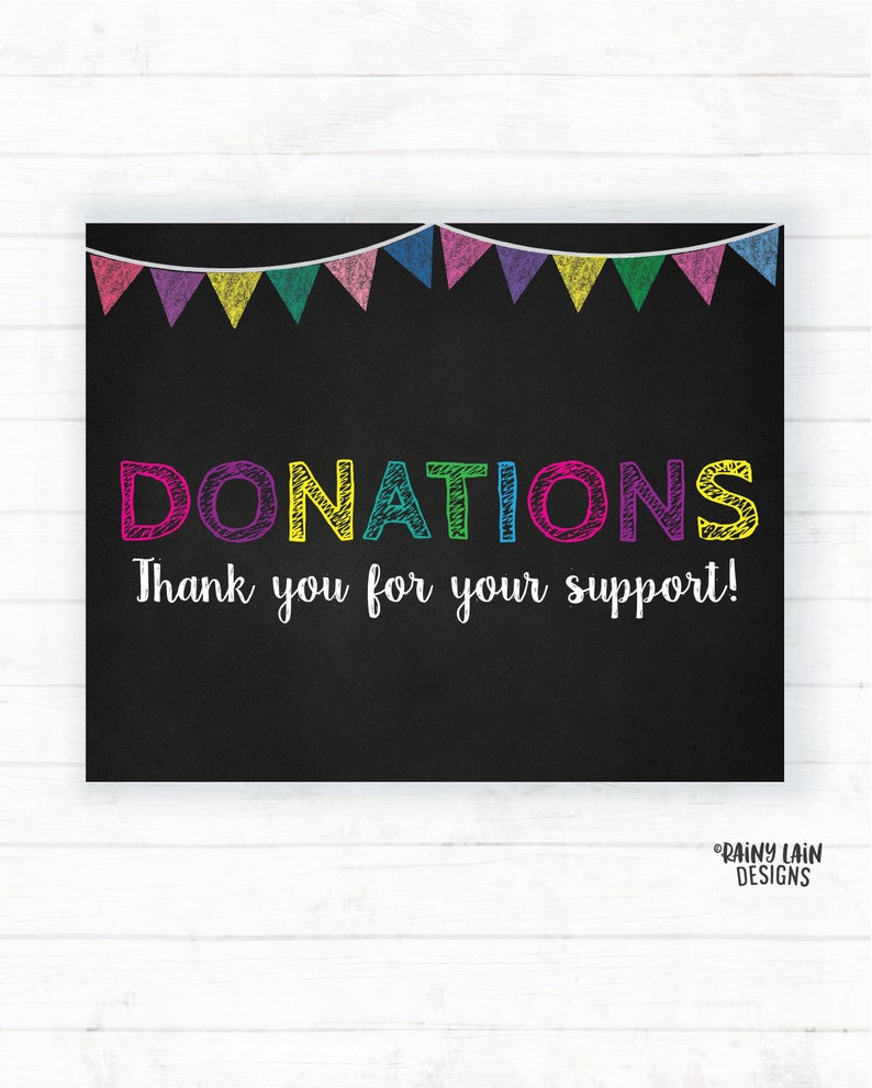 Printable Donations Sign Donate Cookies Military Troops | Etsy