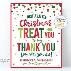 Weihnachten Leckerei Danke Schild Urlaub Wertschätzung Schild Mitarbeiter Firma Essential Staff Lehrer Danke Sweets Lounge Room Leckereien Schild
