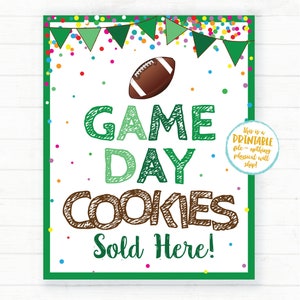 Matchdagskakorskylt, fotboll, Super Bowl utskrivbar (digital nedladdning) bild 2