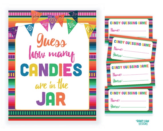 Scarica Gratis Images Guess How Many Candies Are In The Jar Baby Shower Game Fiesta Etsy le plus cool par