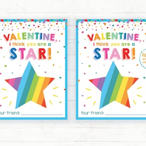 あなたはスターキャンディバレンタインです。あなたは私の心をはじけさせます。バレンタイン、幼稚園、教室のバレンタイン、印刷可能な子供用キャンディバレンタインカード
