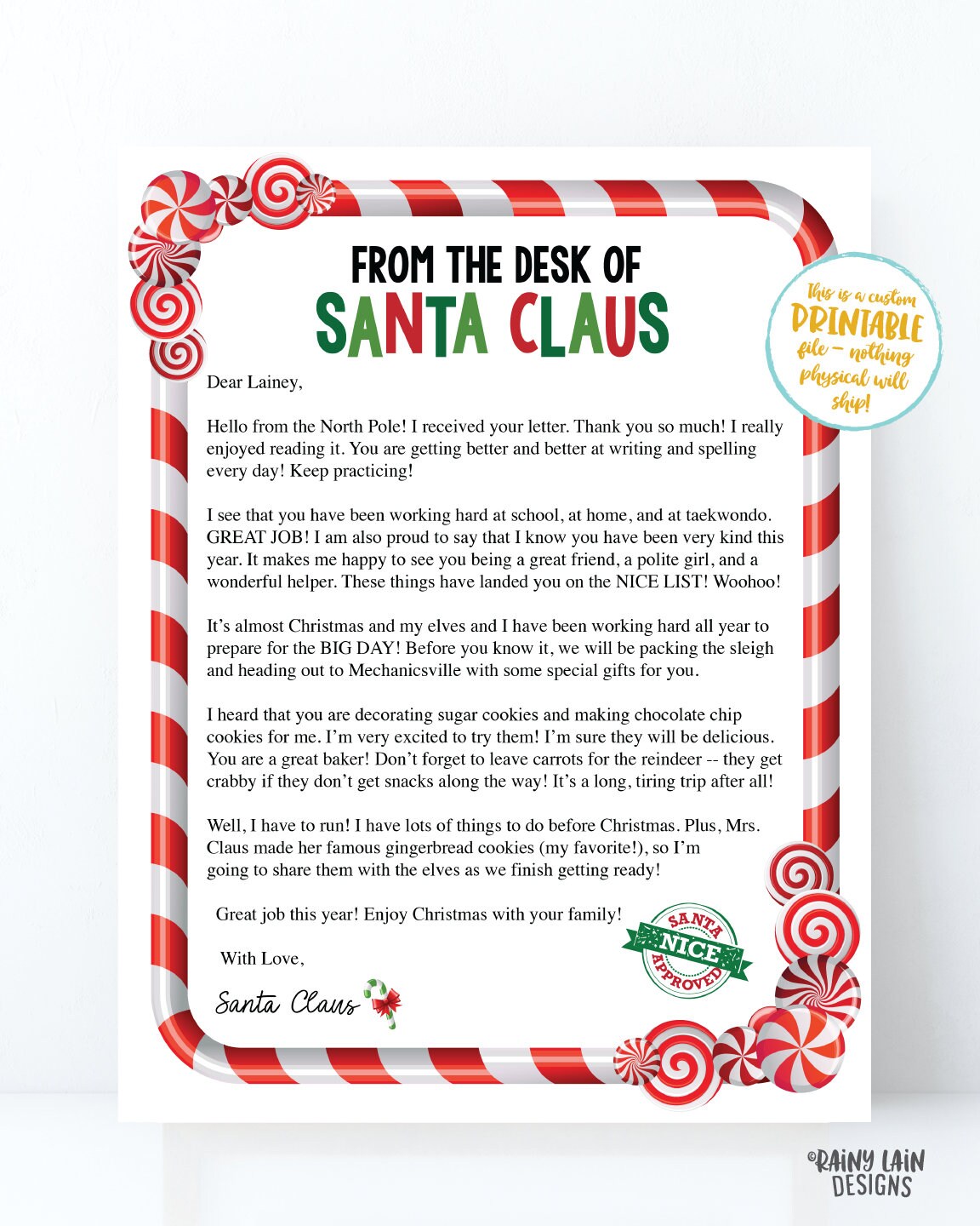 Receive a 2024 letter from santa