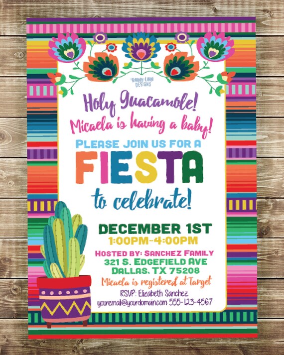 holy guacamole baby shower