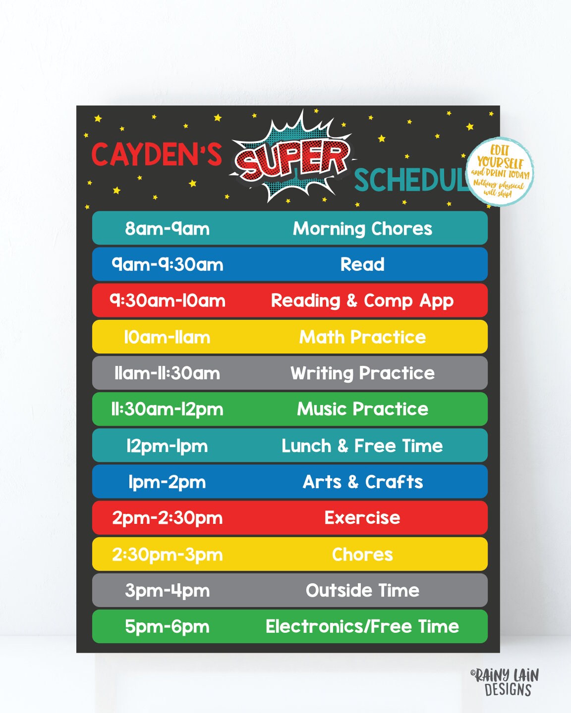 superhero-home-school-schedule-printable-kids-schedule-editable-daily-task-list-chore-chart-template-weekly-homeschool-planner-super-hero-etsy