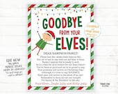 Goodbye from your Elves, Elf Goodbye Letter, Christmas Elf Letter, Editable Elf Printables, Christmas Elf Letters, Exit Letter Goodbye Elves