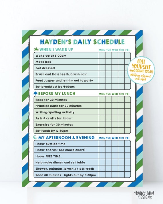 Planner Printable Daily Schedule For Kids Weekly Template Unicorn Chore Chart Daily Checklist Task Editable Home School Activity Chart Art Collectibles Prints Deshpandefoundationindia Org Planner Printable Daily Schedule For Kids Weekly Template Unicorn Chore Chart Daily Checklist Task Editable Home School Activity Chart Art Collectibles Prints Deshpandefoundationindia Org