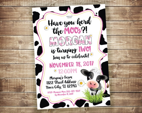 farm birthday party invite