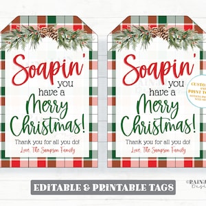 Étiquette cadeau Joyeux Noël pour les Fêtes