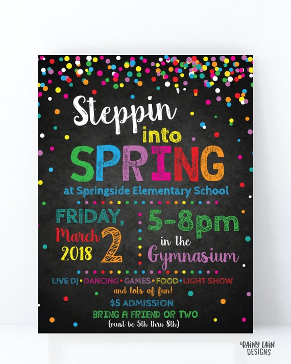 Elementary School Dance Flyer